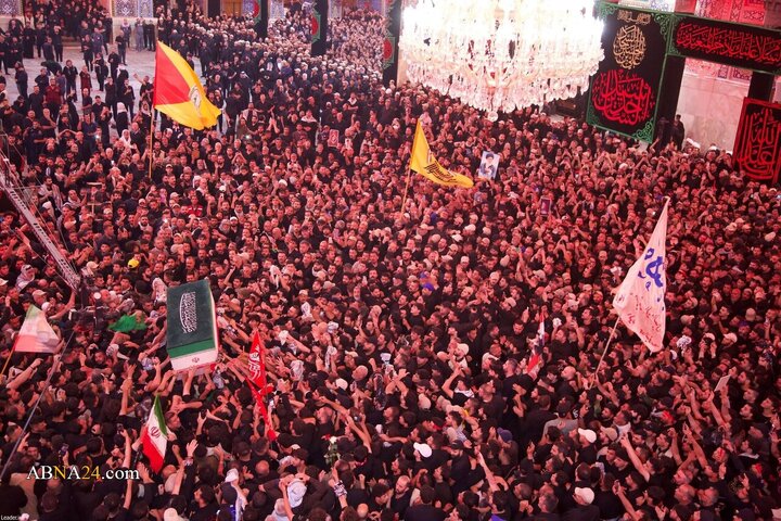 تشییع پیکر مطهر رهبر شهید انقلاب در کربلای معلی