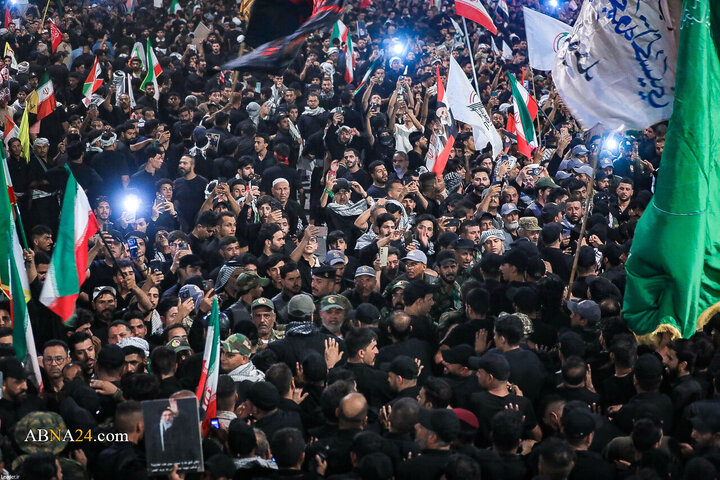 تشییع پیکر مطهر رهبر شهید انقلاب در کربلای معلی