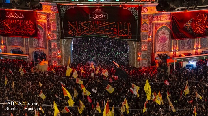 تشییع پیکر مطهر رهبر شهید انقلاب در کربلای معلی