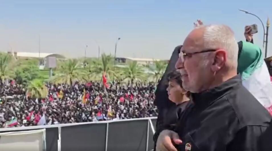 Video: Senior Iraqi Commander Weeps During Martyr Leader’s Funeral in Najaf