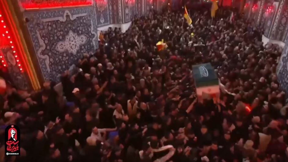 Video: Moment Martyr Leader’s Body Enters Imam Al-Hussain Shrine