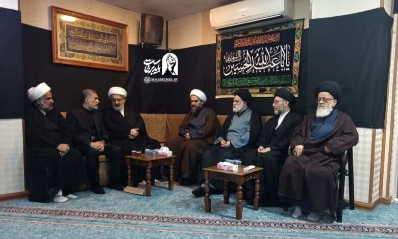 Li Necefê, alim û rûmetmendên herêmê bi kurê mezin ê Rêberê Şehîd ê Îranê re dîtin kirin
