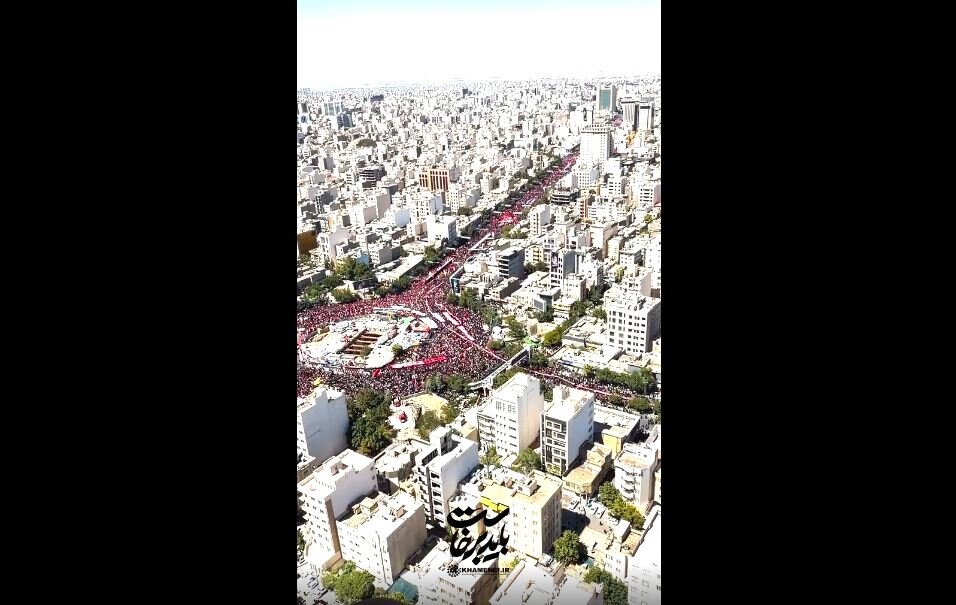 Video: Stunning, Massive Crowds Line Funeral Route of Martyred Leader in Holy City of Mashhad