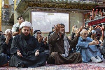 تقرير مصور/ إقامة مجلس في ذكرى استشهاد الإمام السجاد (عليه السلام) في العتبة العباسية المقدسة