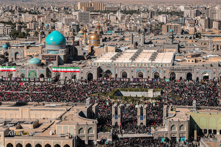 تقرير مصور/ مراسم تشييع الجثمان الطاهر للإمام الشهيد الخامنئي وأفراده أسرته بمدينة مشهد -1