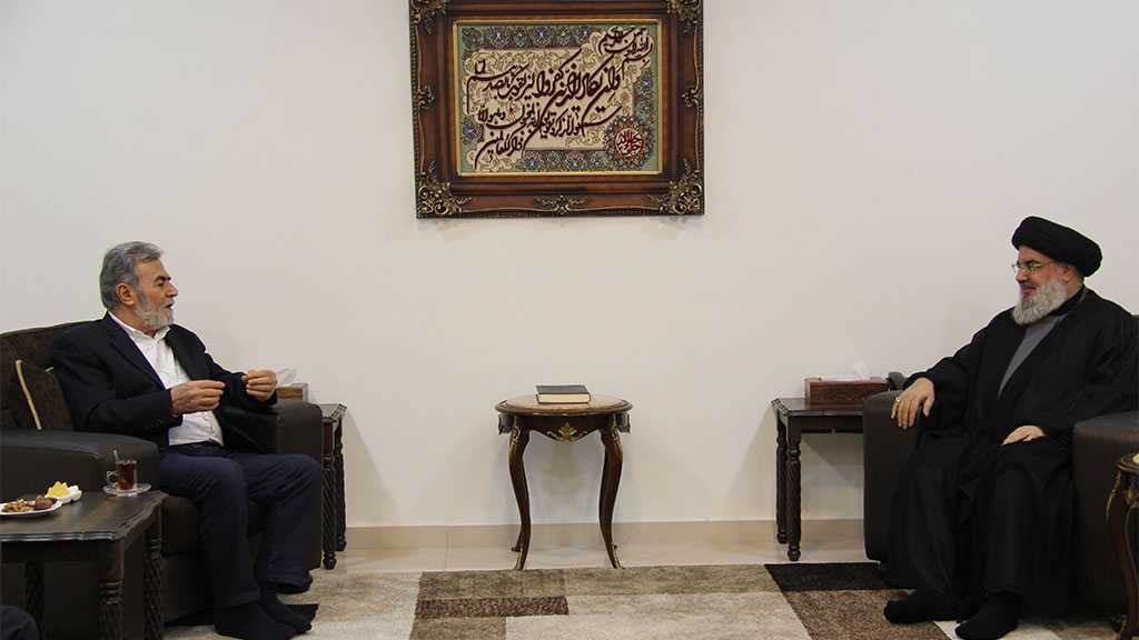  Sayyed Nasrallah receives Nakhala: Leaders discuss future role of Axis of Resistance