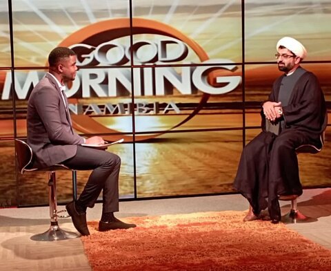 استقبال رسانه ملی نامیبیا از مبلّغ بین‌المللی حوزه