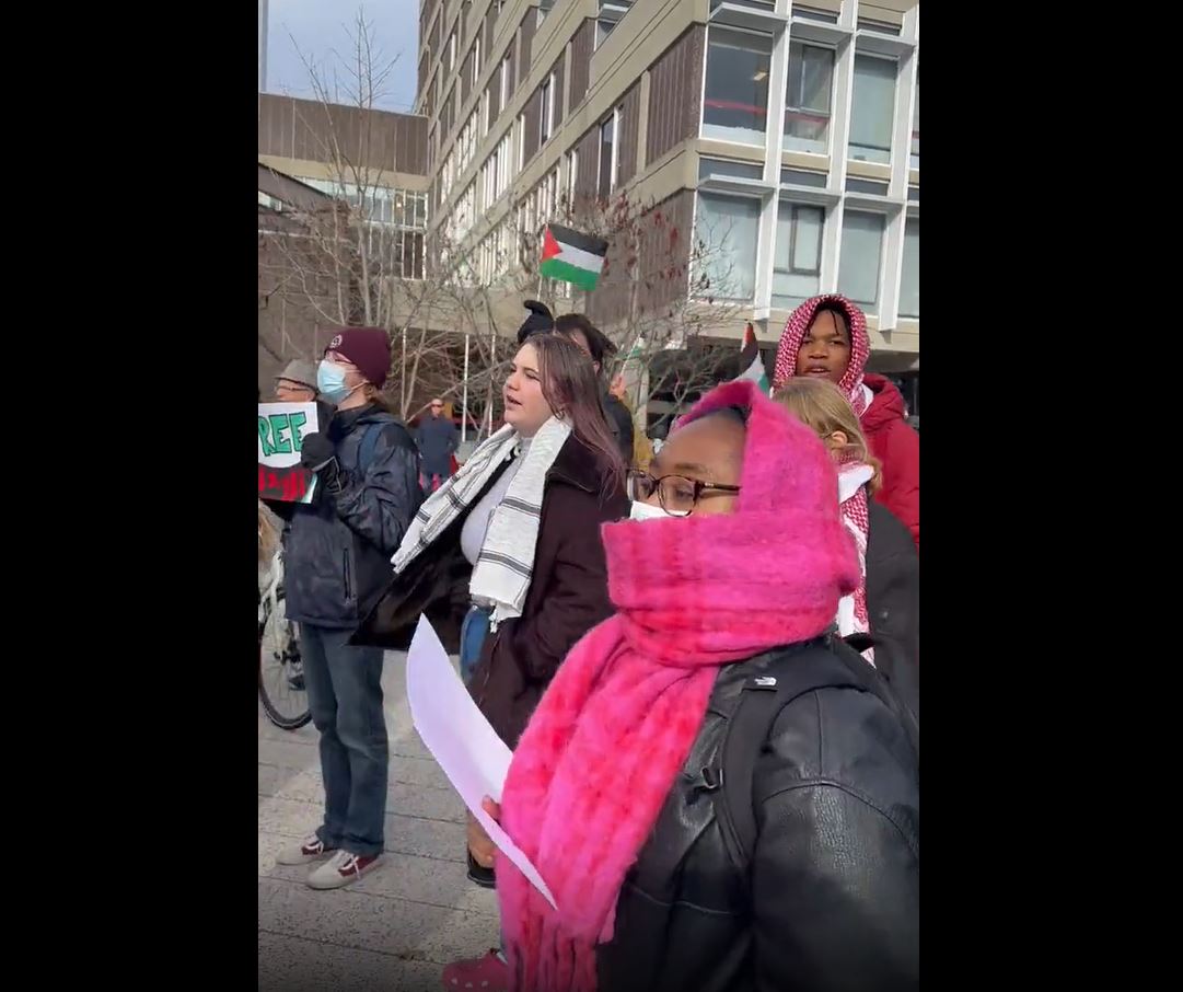 Video: Harvard University students gathered to express support for Palestine 