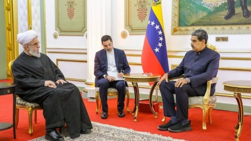Segretario generale dell'Assemblea mondiale di Ahl-ul-Bayt (as) in incontro con Maduro: “razionalità, spiritualità e giustizia sono tre lati del pensiero sciita“