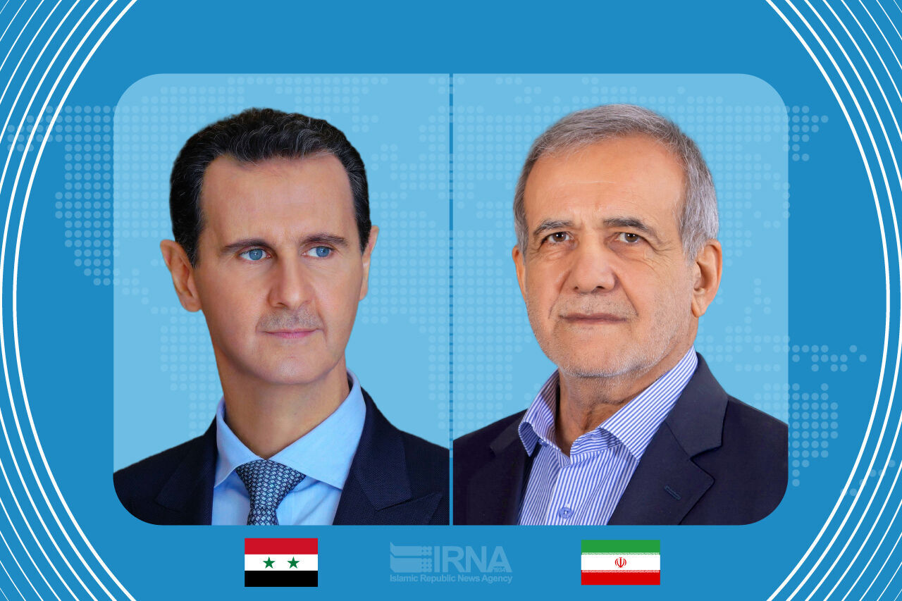 Pres. Pezeshkian reaffirms Iran’s support for Syria