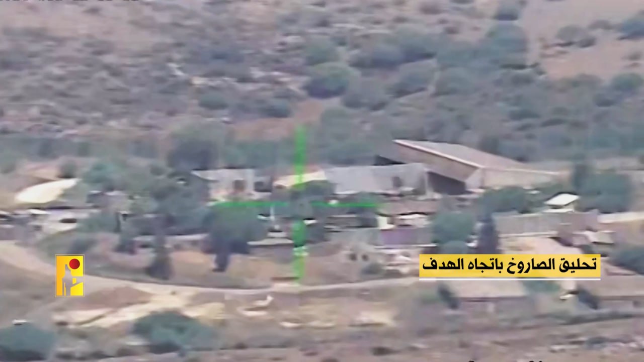 ویدیو | انهدام یک پرتابگر سامانه گنبد آهنین ارتش رژیم صهیونیستی در حمله موشکی حزب‌الله لبنان