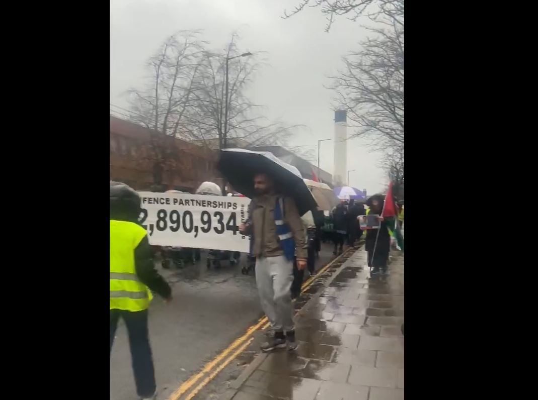 Videos: Pro-Palestine protesters demand University of Bristol cut ties with pro-Israel defence companies 