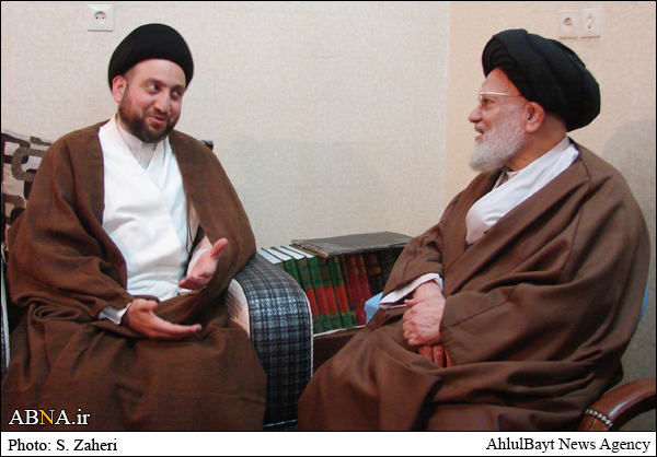گزارش تصویری/ دیدار سید عمار حکیم با آیت الله حائری
