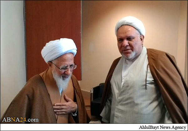 دیدار رئیس مرکز اسلامی برزیل با آیت‌الله جوادی آملی + تصاویر