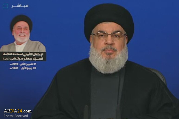 سید حسن نصرالله: علامه سید جعفر مرتضی عاملی عاشق امام خمینی (ره) بود/ آمریکا اقتصاد لبنان را هدف قرار داده است