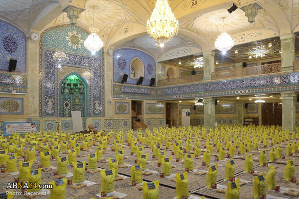 کمک غذایی آیت الله مکارم شیرازی به نیازمندان + عکس
