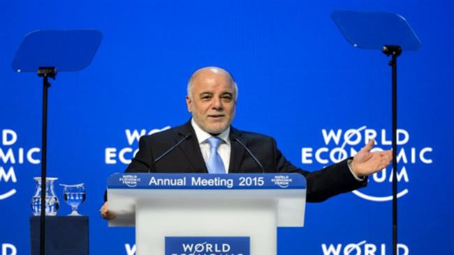 Iraqi Prime Minister in Davos Forum praises Iran’s support in fight against ISIL