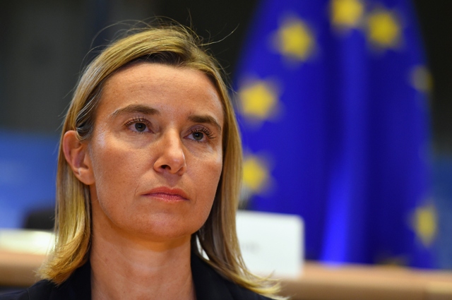 Mogherini expressed sympathy with families of earthquake victims