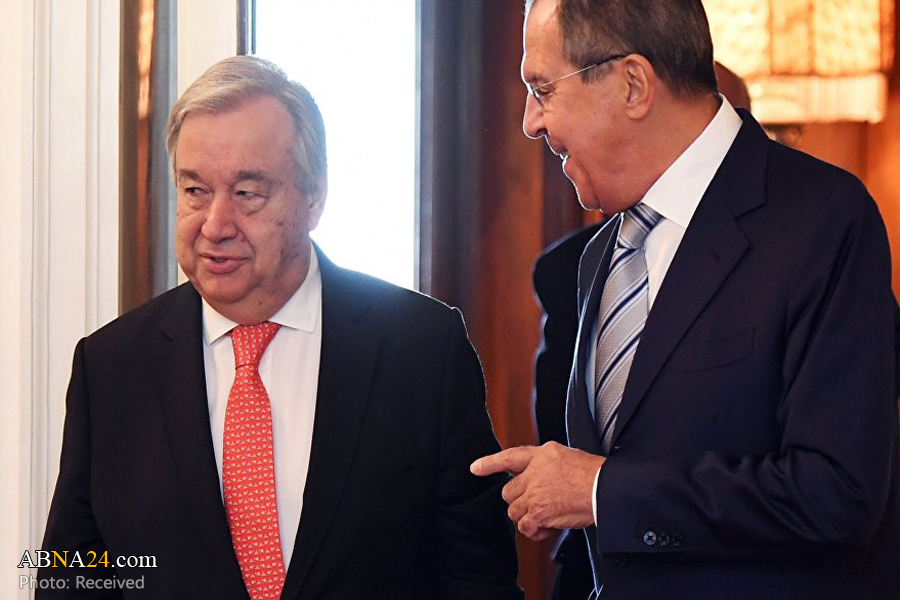 Russian FM, Guterres discuss situations in Syria