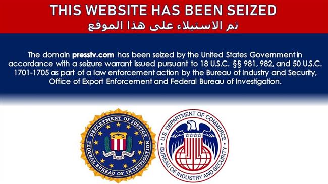 PressTV domain seized by US government