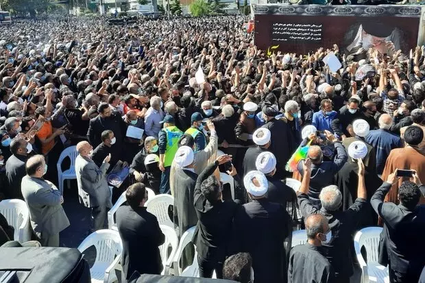 Funeral procession of Ayatollah Hassanzadeh Amoli held in Mazandaran